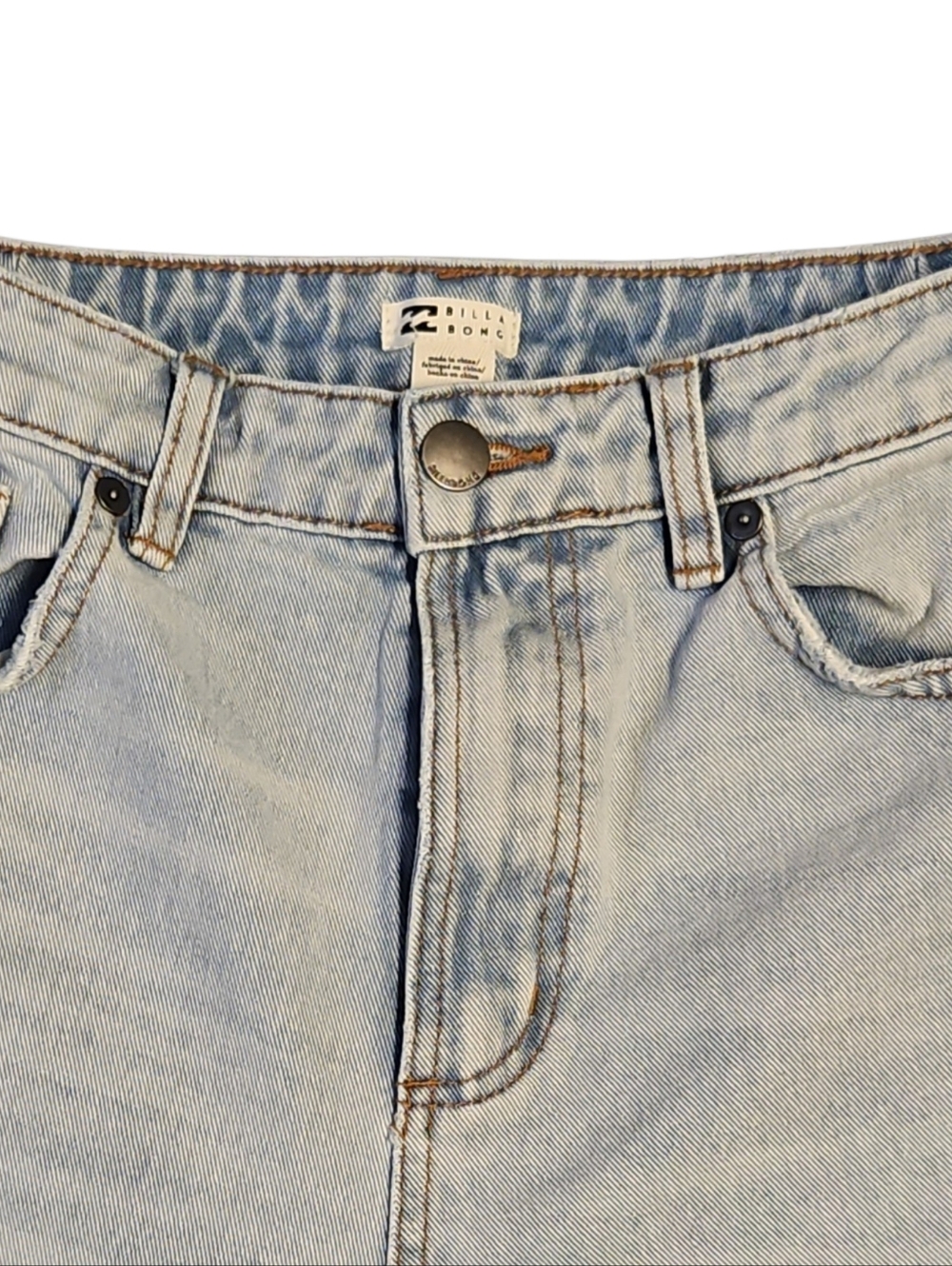 Billabong Light Blue High-Rise Wide Leg Jeans Size 27 - Picture 2 of 5